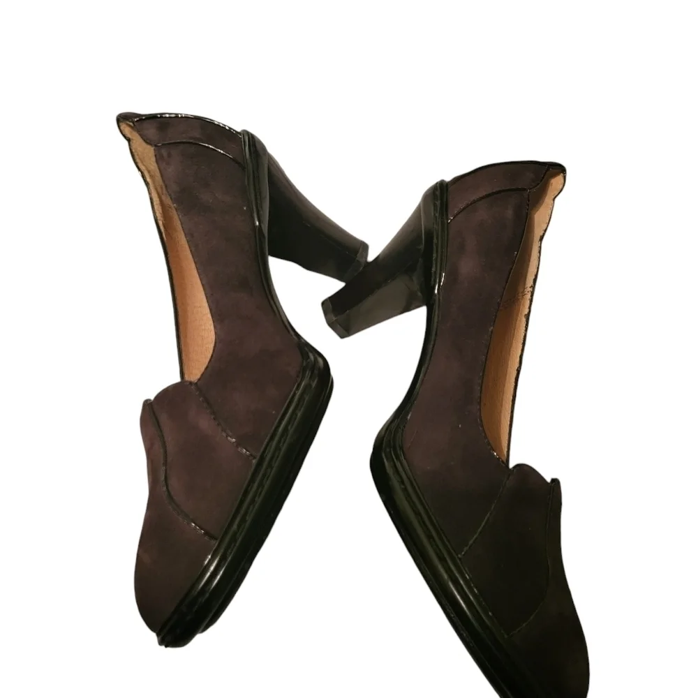 Sofft Shoes Womens Brown Leather/ Suede Shoes‎ Heels Size 7M